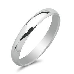 81stgeneration Sterling Silber .925 Ring Klar Band 3 mm, Verlobung, Hochzeit Thumb Zehenring von 81stgeneration