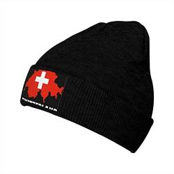 843 Strickmützen Flagge Der Schweiz Karte Chemo Kopfbedeckung Dehnbar Beanie Mütze Für Herren Und Damen Atmungsaktiv Long Beanie Für Damen Und Herren, Für Radfahren, Herbst, Damen von 843