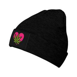 850 Beanie Winter Mütze Marihuana-Weed-Blatt-Liebe Schädel Cap Unisex Mütze Slouch Beanie Mütze Für Herren Damen Skating von 850