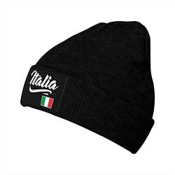 850 Strickmützen Italien Italien Italienische Flagge Winter Mütze Unisex Wintermützen Warme Winter Beanie Mütze Für Sports Skifahren Winter von 850