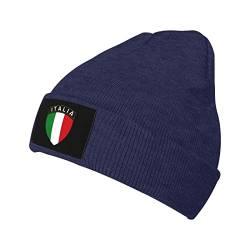 850 Wintermütze Italien Italien Italienische Flagge Cuffed Plain Hat Unisex Strickmütze Mehrweg Thermo Strickmütze Für Outdoor Skating Geschenke von 850