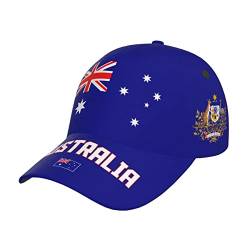 874 Baseball Cap Australien-Flagge Australier Baseballkappe Lässig Golf Caps Unisex Trucker Hut Für Golf Reisen Running von 874