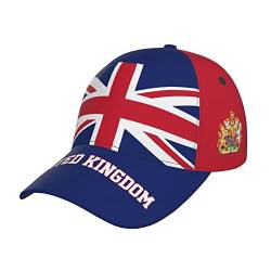 874 Baseball Cap Flagge des Vereinigten Königreichs Großbritannien Großbritannien Sonnenschutz Basecap Verstellbar Baseballkappe Unisex Golf Caps Für Outdoor Running Reisen von 874