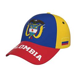 874 Baseball Cap Kolumbien-Flagge Kolumbianisch Trucker Hut Mode Golf Caps Verstellbar Baseballkappe Für Outdoor Golf Running von 874