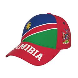 874 Baseball Cap Namibia-Flagge Namibisch Golf Caps Unisex Baseballkappe Verstellbar Sonnenschutz Basecap Für Outdoor Running Reisen von 874