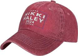 874 Baseball Cap Nikki Haley Für Die Präsidentschaftswahl 2024 In Schwarz Baseballkappe Unisex Golf Caps Lässig Snapback Baseball Cap Für Outdoor Running Außenbereich von 874