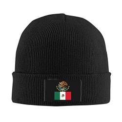 874 Beanie Winter Mütze, Mexiko-Flaggenwappen Von Mexiko Slouch Mütze Weiche Cuffed Plain Hat Unisex Für Damen Herren Skating von 874