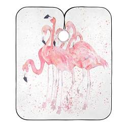 Friseur Umhang Aquarell-Flamingo Haarschneiden Umhang Antistatisch Haar Schneideumhang Verstellbar Friseurumhang Für Haarschneiden Kinder Frauen von 874