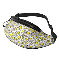 Sporttasche Gänseblümchenmeer Unisex Bauchtasche Verstellbarer,Multifunktionale Gurttasche Für Herren Wandern Running 14X35Cm von 874