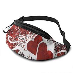 Taillentasche Tag Der Liebe Unisex Hüfttaschen Verstellbarer,Mit Reißverschluss Gurttasche Für Camping Sport Geschenke 14X35Cm von 874