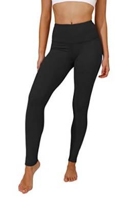 90 Degree By Reflex High Waist Squat Proof Interlink Leggings für Damen, Schwarz, S von 90 Degree By Reflex