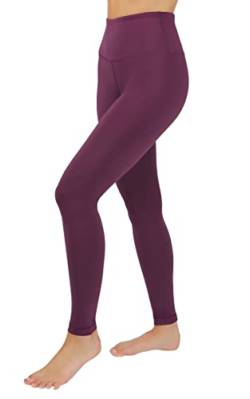 90 Degree By Reflex Hohe Taille Bauchkontrolle Kniebeugenfest 4-Wege-Stretch Workout Leggings, Potent Purple (purpur), Groß von 90 Degree By Reflex