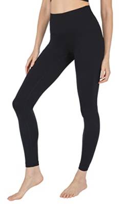 90 Degree By Reflex Power Flex Leggings mit hoher Taille - Belly Control - Mittelschwarz von 90 Degree By Reflex