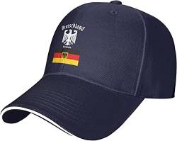 934 Herren Damen Distressed Basecap Deutschland-Flagge-Emblem Baseball Kappe Mütze Mode Angeln Hüte Leicht Abwaschbar Baseballmütze Für Wander Laufen Kletter von 934