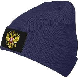 934 Strick Beanie Russia Coat of Arms Schädel Cap Unisex Laufmützen Warme Winter Beanie Mütze Für Skating Herren Skifahren von 934