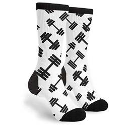 934 Unisex Sneaker Socken Hanteln Hantel Socken Komfort Business Socken Atmungsaktive Für Trekking Geschenk Sport 40Cm von 934