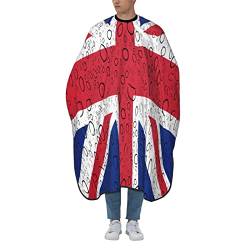 Friseur Umhang Britische Flagge Vereinigtes Königreich Schneideumhang Universal Frisier Umhang Wasserdicht Haircut Cape Für Erwachsene Kinder Salon von 934