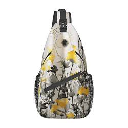 Sporttasche Herren Flora-Aquarell-Print-Design Anti-Diebstahl Brusttasche Elegant,Tragbare Crossbag Für Outdoorsport Kletternoutdoor Laufen von 934