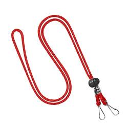 5 Stück Maskenkette, längenverstellbar – Maskenkette Masken Ohrbügel Haken, Maskenband Lanyard Umhängeband, Maskenhalterung, Lanyard, Halterung für Maske, Halsband für Masken (Rot) von 95