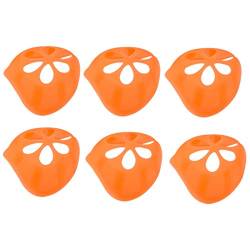 95 6 Stück 3D Silikon Maskenhalterung Masken Halterung- Wiederverwendbare Nasenpads für Nase und Atmung,Lippenstift-Schutz-Ständer - schützt Lippenstift, Lippen, interner Halter (Orange) von 95