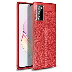 Handyhülle für Samsung Galaxy Note 20 5,8 Zoll Hülle, Stoßfeste Schutzhülle, TPU-Leder Handytasche Flip Case Schutzhülle Lederhülle Case Cover Kompatibel für Samsung Galaxy Note 20 (Rot) von 95