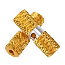 95sCloud 2Stk Fußrasten Stuntpedal Fahrrad Pegs 70 mm x 23 mm Aluminium Fussraster Fahrrad-Fuß-Pedale Achsverlängerung Achse Fußrasten Stuntpedal für BMX Mountainbike Fahrrad Radfahren (Gold) von 95sCloud