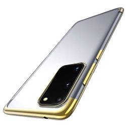 Handyhülle Kompatibel mit Samsung Galaxy S20 6,2 Zoll Hülle, Transparent Handyhülle Hülle TPU Silikon Case Schutzhülle [Kratzresistent] [Weicher Bumper] für Samsung Galaxy S20 (Gold) von 95sCloud