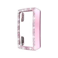 Kompatibel mit Fitbit Charge 3 Hülle, PC Plating Case Gehäuse Glänzend Diamanten Bling Displayschutz Schlankes Abdeckung Stoßstange Gehäuse Schutzhülle für Frauen Mädchen (Pink) von 95sCloud