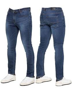 989Zé ENZO EZ325 Herren-Jeans, Stretch, Skinny-Fit, Denim-Hose, alle Taillengrößen, dunkelblau, 44 W/32 L von 989Zé ENZO