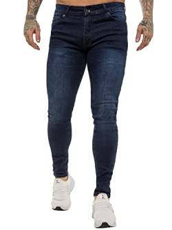 989Zé ENZO EZ326 Herren-Jeans, Sim-Fit, Stretch-Jeans, Denim-Hose, alle Taillengrößen, dunkelblau, Bundweite: 91 cm, beinlänge: 76 cm (36 W / 30 L) von 989Zé ENZO