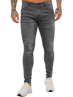 989Zé ENZO EZ326 Herren-Jeans, Sim-Fit, Stretch-Jeans, Denim-Hose, alle Taillengrößen, dunkelgrau, 38 W / 34 L von 989Zé ENZO