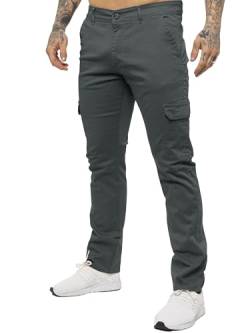 989Zé ENZO Herren Cargo Slim Fit Stretch Chino Jeanshose EZ410 GRAU 34 von 989Zé ENZO