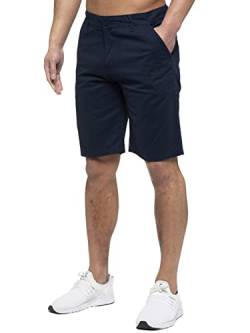 989Zé ENZO Herren-Chino-Shorts, Baumwolle, normale Passform, Sommer, lässig, elegante Halbhose, navy, 34W von 989Zé ENZO