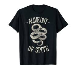 Goth Alive Out Of Spite Snake Occult Witchcraft Aesthetic T-Shirt von 99 Gifts Dark Aesthetic Clothing & Occult Art