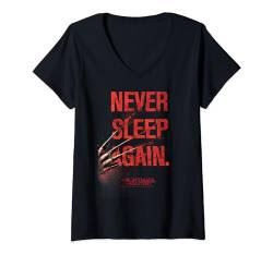 A Nightmare On Elm Street Never Sleep Again T-Shirt mit V-Ausschnitt von A Nightmare On Elm Street