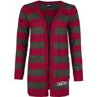 A Nightmare on Elm Street Cardigan - Elmstreet - S bis XXL - für Damen - Größe L - rot/grün  - EMP exklusives Merchandise! von A Nightmare on Elm Street