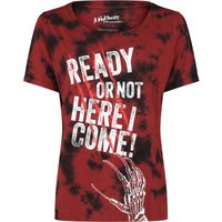 A Nightmare on Elm Street T-Shirt - Ready or Not - Here I Come! - S bis XXL - für Damen - Größe XL - dunkelrot  - EMP exklusives Merchandise! von A Nightmare on Elm Street