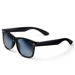 A-VISION Sonnenbrille mit Sehstärke -300 für Kurzsichtigkeit/Myopie/Distance I Polarisierte gläser mit UV Schutz I Schwarze unisex brille vintage look I ** Dies sind keine Lesebrille ** von A-VISION