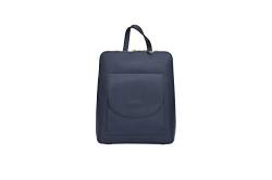 3 in 1 Rucksack / Umhängetasche aus Leder / Handtasche Das perfekte lässige Tagesrucksack-Geschenk, navy, 42 von A to Z Leather