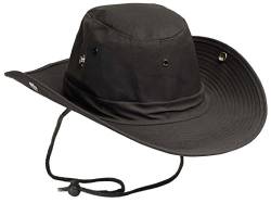 A. Blöchel US Army Outdoor Rangerhut Buschhut Boonie Hat aus stabilem Rip Stopp in vielen Farben und Größen (XL, Schwarz) von A. Blöchel