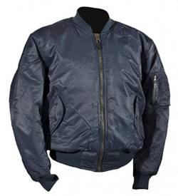 US Style Pilotenjacke MA1 Piloten-Blouson Bomberjacke XXS-5XL Übergrößen (XXL, Blau) von A. Blöchel