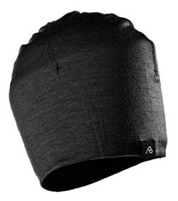 A.Blöchl Sportliches Beanie Lite Merino aus Wolle (Schwarz) von A.Blöchl