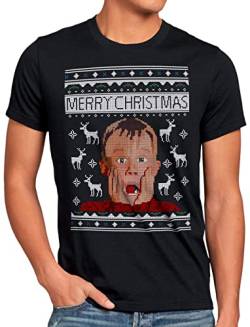 A.N.T. Allein zu Haus Herren T-Shirt Kevin Xmas Weihnachten Weihnachtspullover Pulli Ugly Sweater Strick, Größe:3XL von A.N.T. Another Nerd T-Shirt
