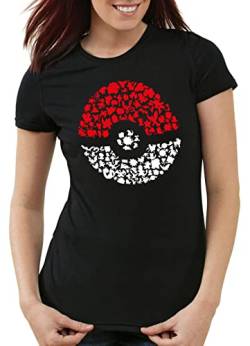 A.N.T. Fang sie alle Damen T-Shirt Poke Ball Monster Spiel online, Größe:L von A.N.T. Another Nerd T-Shirt