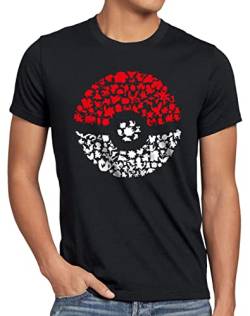 A.N.T. Fang sie alle Herren T-Shirt Poke Ball Monster Spiel online, Größe:M von A.N.T. Another Nerd T-Shirt