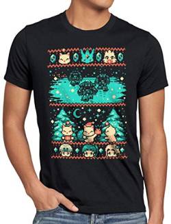 A.N.T. Fantasy Pixel Christmas Sweater Herren T-Shirt final Ugly Pulli Weihnachtspullover, Größe:4XL von A.N.T. Another Nerd T-Shirt