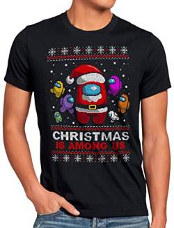 A.N.T. Guys Among Us Herren T-Shirt Fall Xmas Weihnachten Weihnachtspullover Pulli Ugly Sweater Strick, Größe:L von A.N.T. Another Nerd T-Shirt