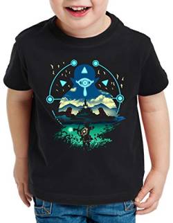 A.N.T. Sheikah Hunter T-Shirt für Kinder wild The Breath of SNES Ocarina link, Größe:128 von A.N.T. Another Nerd T-Shirt