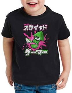 A.N.T. Squid Gamer T-Shirt für Kinder Shooter Gamer, Farbe:Schwarz, Größe:128 von A.N.T. Another Nerd T-Shirt