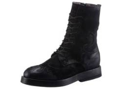 Schnürstiefelette A.S.98 "TESSA" Gr. 40, schwarz Damen Schuhe Schnürboots Reißverschlussstiefeletten von A.S.98